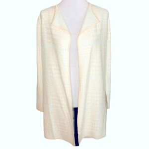 Anne Klein Open Front Cardigan S